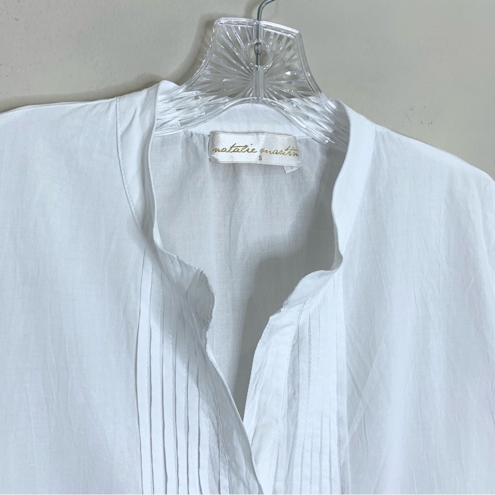 Natalie Martin Sammie Maxi Dress (Sz S) Cotton Voile White - Picture 5 of 16